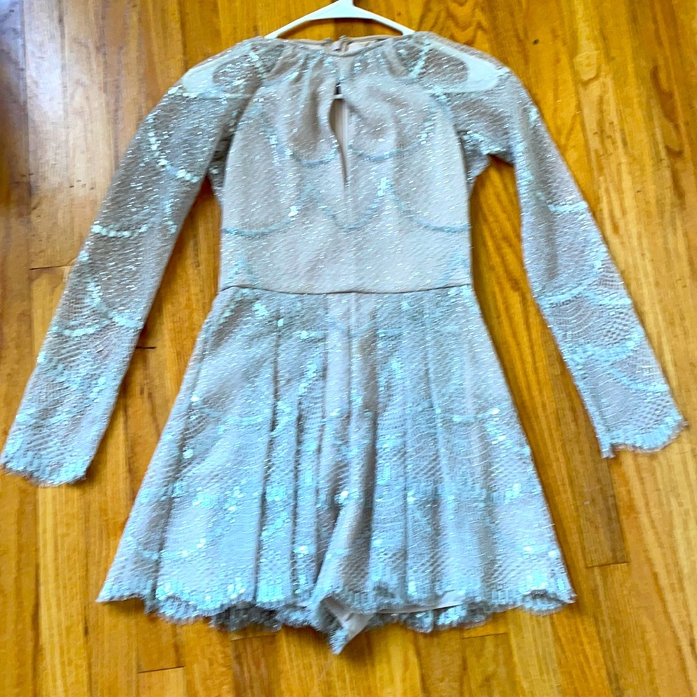 Alexis designer sparkly gold romper